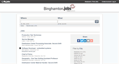 Desktop Screenshot of binghamton.jobs