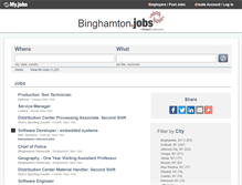 Tablet Screenshot of binghamton.jobs