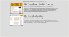 Desktop Screenshot of evolution.binghamton.edu